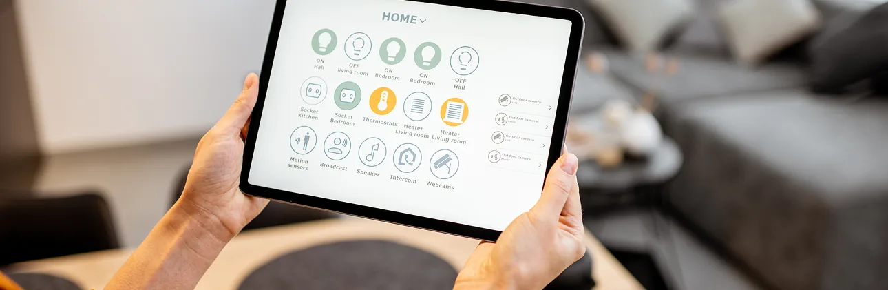 Smart-Home-Steuerung per Tablet